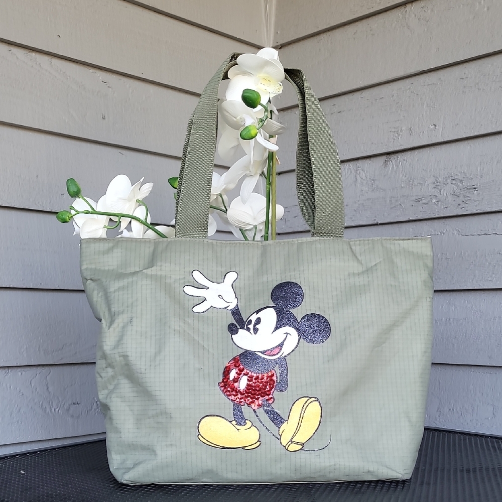 Disney Mickey Mouse Olive Tote Bag